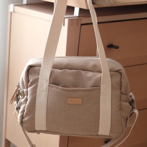 Geanta pentru scutece BEABA, 16L, 10 compartimente, culoare Ton Erde - Img 6