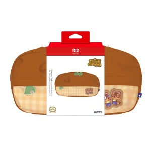 Geanta umar HORI Adventure Pack pentru Nintendo Switch 2, culoare maro, design animal crossing - Img 2