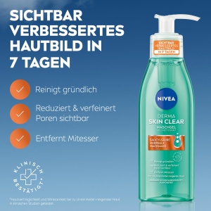 Gel de curatare facial NIVEA Derma Skin Clear, 150 ml, cu Salicilica si Niacinamida - Img 2