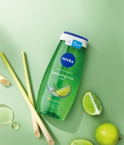 Gel de dus NIVEA Lemongrass Oil 250 ml - cu uleiuri hidratante, fara microplastice - Img 2