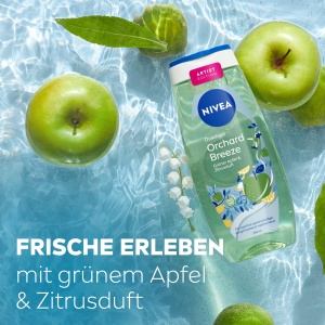Gel de dus NIVEA Orchard Breeze Artist Edition, 250 ml, cu vitaminele C si E, parfum fructat - Img 4