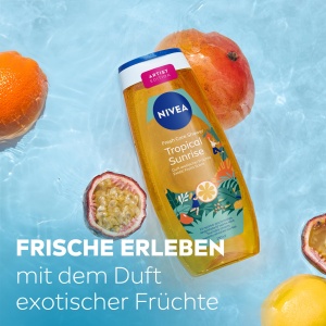 Gel de dus NIVEA Tropical Sunrise Artist Edition 250 ml, cu Vitamina C si E, parfum exotic - Img 4