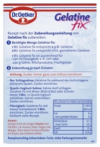 Gelatina Dr. Oetker Fix, 12 x 30 g, Gelier si Bindemittel pentru Deserturi - Img 2
