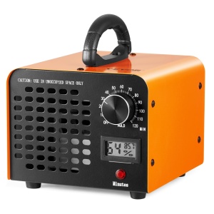 Generator de ozon VEVOR 12000mg/h Ozonizator 80W Purificator de aer 300m^2 Dispozitiv de ozon Renovarea cladirii Temporizator 0-120 minute Deodorizator Generator de ozon Indicator de umiditate Monitorizare inteligenta a climatului interior - Img 1