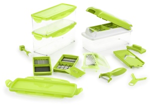 Genius Nicer Dicer Plus 18 Piese Kiwi Multifunctional pentru Fructe si Legume