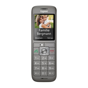 Gigaset CL660HX - receptor DECT de design cu suport de incarcare - compatibil Fritzbox - telefon fara fir de inalta calitate pentru router si baza DECT, antracit-metalic [versiunea germana] [Fara baza] - Img 1