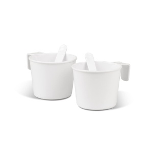 Girmi BL04 Ceainic de calatorie, capacitate 0,6 litri, 600 W, 2 cani, ceasca de masurare, alb - Img 6