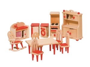 Goki 51951 - Bucatarie, 11 bucati, Mobilier casa de papusi