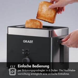 GRAEF. 2-Prajitor de paine Scheiben TO 62, schwarz - Img 4