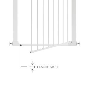 Gratar de siguranta Kinderkraft Safe SNAP, montaj fara gaurire, culoare alba - Img 4
