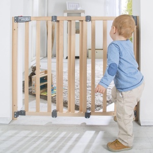 Gratar de siguranta pentru usi si scari roba Safety Up - Dimensiune ajustabila 70-118,5 cm - Lemn masiv - Img 6