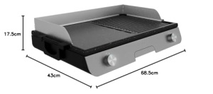 Gratar electric Cecotec PerfectRoast 3000 Inox, 3000 W, suprafata mixta, termostat reglabil - Img 8