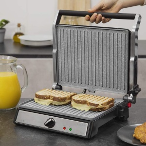 Gratar electric Cecotec RocknGrill 2400 UltraRapid 2400W deschidere 180deg antiaderent - Img 5