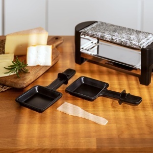 Gratar electric Raclette Cecotec Cheese Grill 3200, 320W, plita din piatra, 2 persoane - Img 5