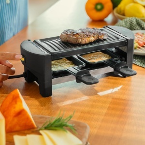 Gratar electric Raclette Cecotec CheeseGrill 3200 Pocket, 320W, finisaj inox, antiaderent - Img 7