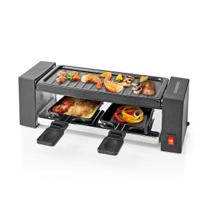 Gratar electric Raclette Melissa, 400W, compact, antiaderent, negru - Img 2