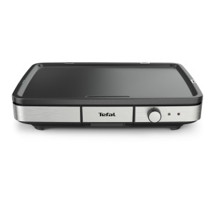 Gratar electric Tefal Maxi Plancha CB690D 2300W antiaderent interiorexterior negruargintiu - Img 2