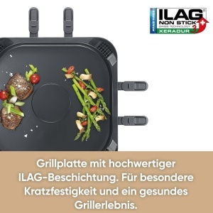 Gratar Raclette Severin RG 2350 Negru 1900W Filtru Integrat Fara Fum - Img 7