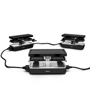 Gratar Raclette Tefal Plug Share RE2308, 400W, 2 Persoane, NegruSilver - Img 2