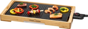 Gratar Teppanyaki ProfiCook Suprafata gratarului aprox 51 x 25 cm Gratar la masa 2200 wati termostat reglabil Placa de gratar cu acoperire antiaderent - Img 1