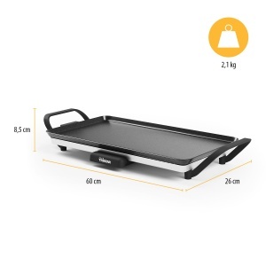 Grill de masa Tristar BP-2667, 46 x 26 cm, termostat reglabil, antiaderent - Img 7