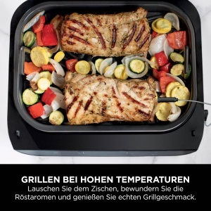 Grill Electric Ninja MAX DG551EU, 6-in-1, 3.8L, GriSilver - Img 5