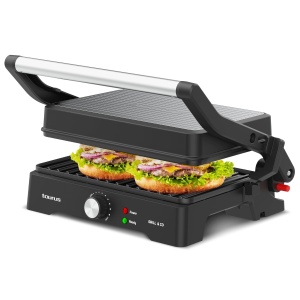 Grill electric Taurus GR1500X, 1500W, 180 deschidere, antiaderent
