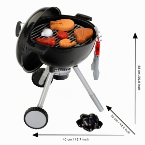 Grill pentru copii Theo Klein 9466 cu lumina si sunet, accesorii incluse, 40 cm - Img 3