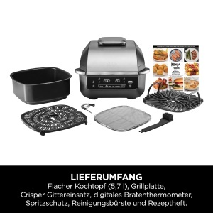 Grill si Friteuza Ninja 5-in-1 EG351EU 57L Termometru Digital NegruArgintiu - Img 2