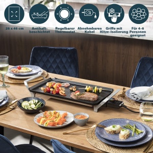 Grill Teppanyaki Princess Premium XL, 46x26 cm, 2500 W - Img 4