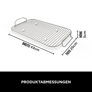 Grillrost pentru Ninja Woodfire XL, 43cm x 25cm, usor de curatat - Img 2
