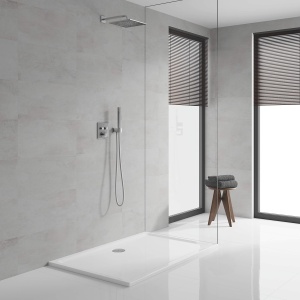 GROHE Grohtherm Smartcontrol - Termostat pentru sistem de dus si dus (2 supape de inchidere, design ultraplat, rozeta metalica de perete), crom, 29124000, patrat - Img 4