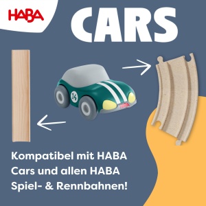 HABA Cars - Masina de curse verde cu motor oscilant - Masina de jucarie sustenabila din plastic reciclat - Masina de curse fara baterie de la 2 ani - 2011859001 - Img 7