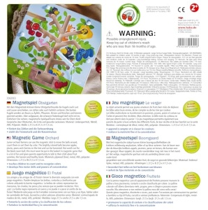 HABA Magnetic Game Orchard - Labirint cu pix si bile magnetice, favorizeaza numararea si potrivirea culorilor, jucarii din lemn de la 2 ani - 1306083001 - Img 3