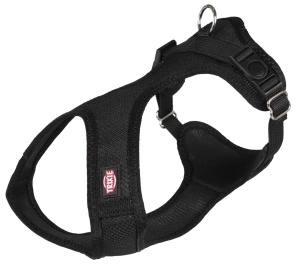 Ham pentru caini TRIXIE Comfort Soft, marime XS-S, 30-45 cm, 15 mm, negru