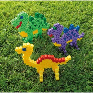Hama Beads 8571 Cutie de margele cu aproximativ 600 de margele maxi colorate cu diametrul de 10 mm in amestec pastelat, distractie creativa pentru tineri si batrani - Img 8