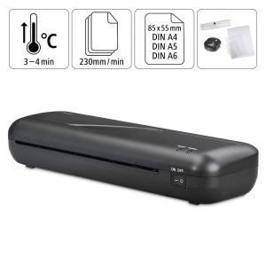 Hama Laminator A4 Negru Lamination Cald si Rece 80-125 Micron - Img 2