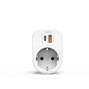 Hama Multiple Plug USB 30W Alb 1x USB-C PD 1x USB-A Protectie Supraincarcare - Img 2