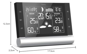 Hama Statie meteo in aer liber Radio cu senzor exterior Germana cu prognoza meteo Statii meteo Radio de temperatura interioara si exterioara cu progno - Img 5