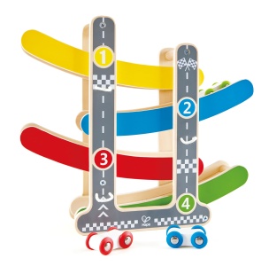 Hape E0438 - Flickflack Racetrack, Jucarie din lemn
