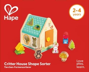 Hape Formsortierer pentru copii 24 luni joc educativ cu forme si figurine - Img 6