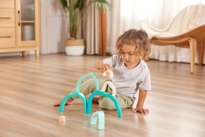 Hape Set Cuburi din Lemn Eisbaren Arktis Jucarie Montessori 12 luni - Img 6