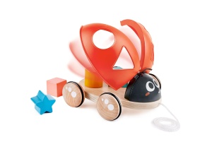 Hape Shape Sorter Buburuza, Animal Pull-along - Img 7