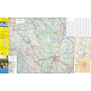 Harta Michelin Burgund Ost 1150.000, detaliata, culoare galbena - Img 3