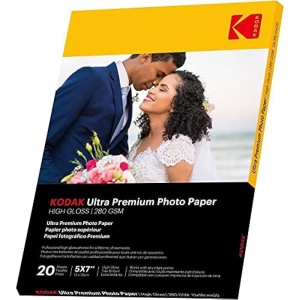 Hartie foto KODAK - 20 coli, 13x18 cm, 280 gm, suprafata lucioasa
