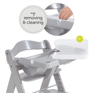 Hauck Alpha Tray 3in1 Compatibil cu Scaun Alpha Beta Gri Reglabil - Img 5