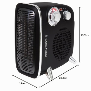 Heater Electric Russell Hobbs RHRETHFH1001B, 1800W, Negru, Termostat Regulator - Img 8