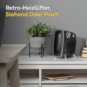 Heater electric Russell Hobbs RHRETHFH1001G, 1800 W, gri, cu termostat ajustabil - Img 2