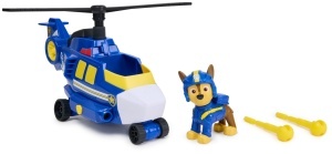 Helicopter de salvare PAW Patrol Chase cu figurina, 18 cm, 2 proiectile