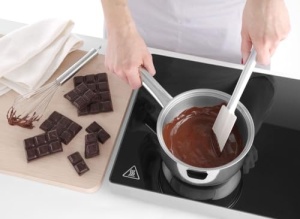 HENDI Bain-Marie, cu pereti dubli cu recipient de apa, maner din otel inoxidabil, 1L, o150x(H)95mm - Img 6